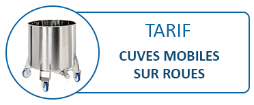 Cuves INOX Mobiles sur roulettes