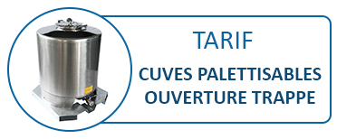 Cuves INOX palettisables - Ouverture par trappe