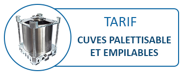 Cuves INOX palettisables et empilables
